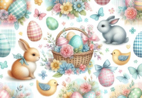 12 Easter Backgrounds & 8 Free Downloads for Your Crafts