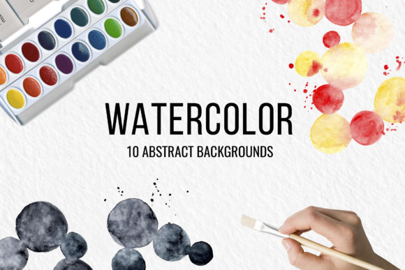 Abstract Watercolor Backgrounds: Handpainted Assets for Creative Projects
