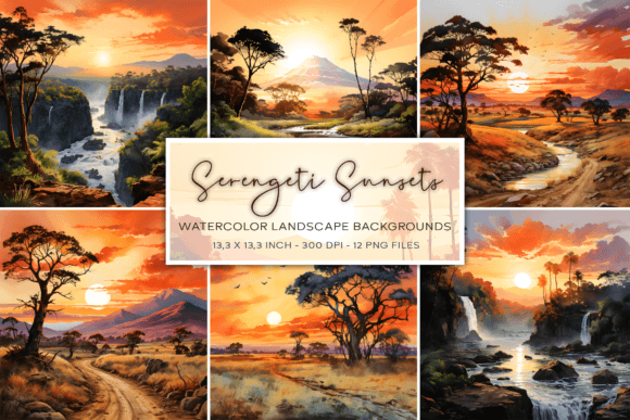 Capturing the Serengeti: A Watercolor Journey for Designers