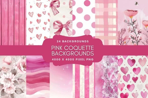 Designing with Charm: The Allure of Pink Coquette Backgrounds