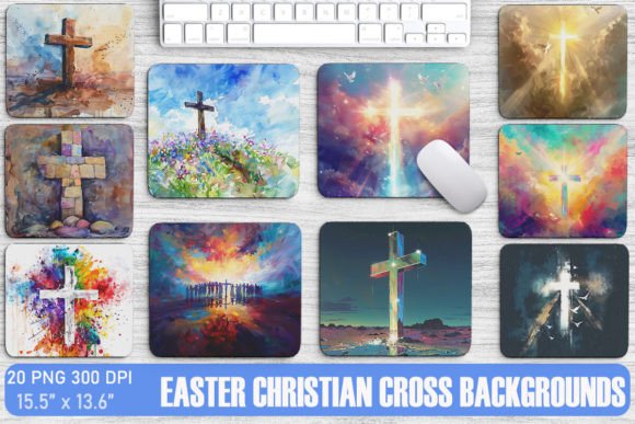 Easter Christian Cross Backgrounds: A Designer's Asset