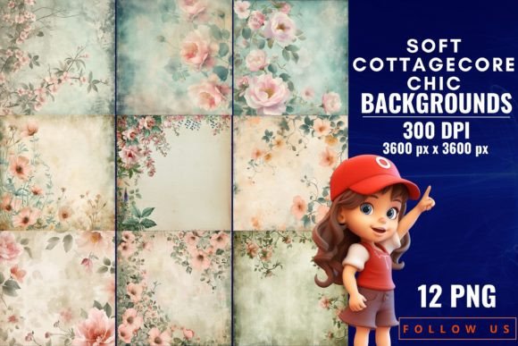 Embrace Tranquility: The Allure of Soft Cottage Core Chic Backgrounds