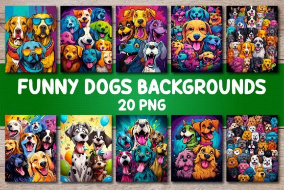 Funny Dogs Backgrounds for Covers: Injecting Playful Energy into Your Projects