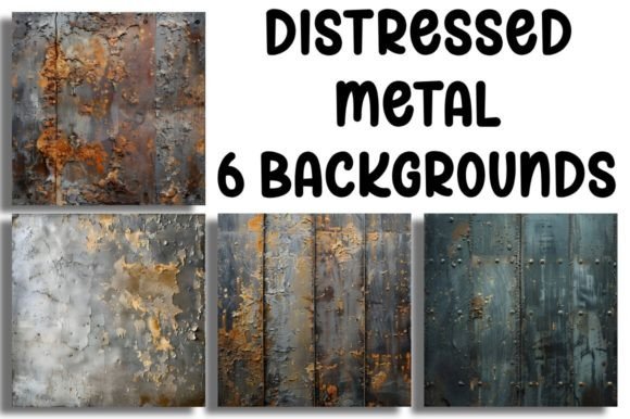 Industrial Elegance: Using Distressed Metal Backgrounds
