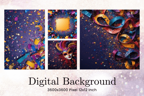 Mardi Gras Backgrounds Blank Wallpaper: Digital Design Essentials
