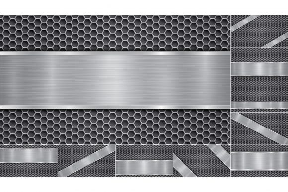 Metal Backgrounds with Polished Plates 1: A Designer's Industrial Asset