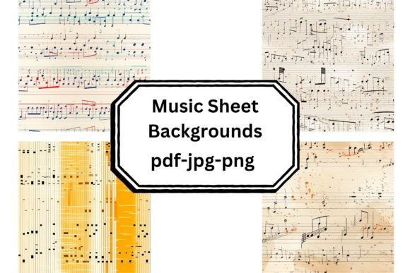 Music Sheet Backgrounds: Infusing Designs with Melodic Elegance