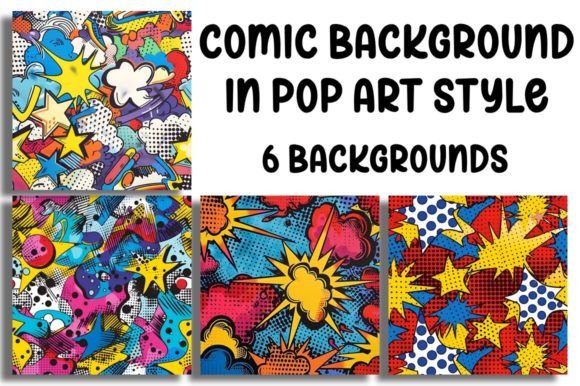 Pop Art Style Comic Backgrounds: Bold, Graphic Impact