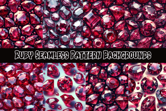 Rich Red Hues: Elevate Projects with Ruby Seamless Patterns