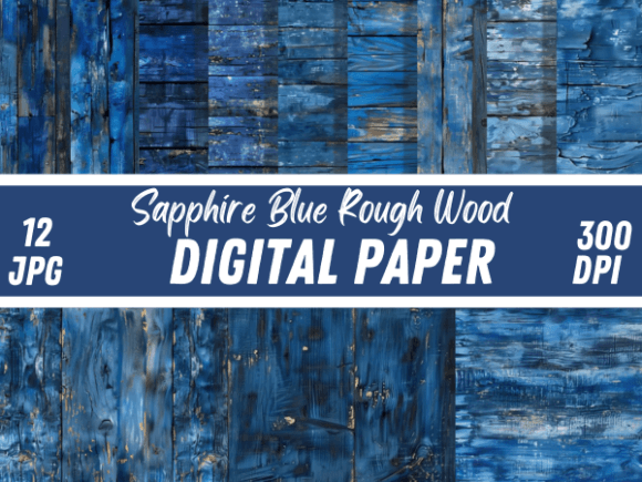 Sapphire Blue Rough Wood Backgrounds: A Designer's Texture Toolkit