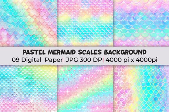 Transforming Your Visuals: The Allure of Pastel Mermaid Scales Backgrounds