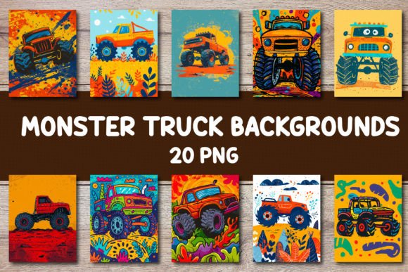 Unleash Creative Power: Monster Truck Backgrounds for Covers