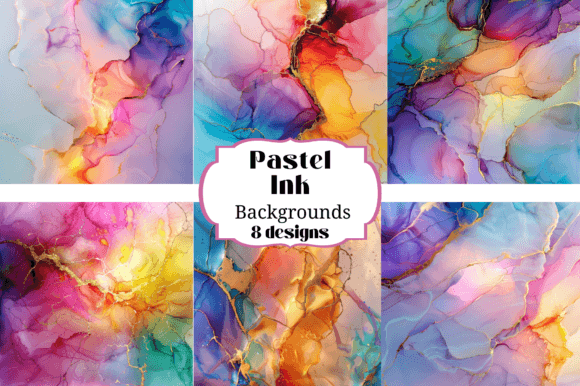 Unlocking Creative Potential with 8 Pastel Alcohol Ink Backgrounds