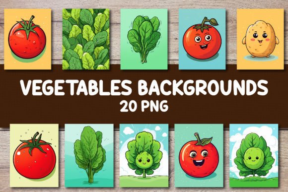 Vegetables Backgrounds for Covers: A Design Asset Review