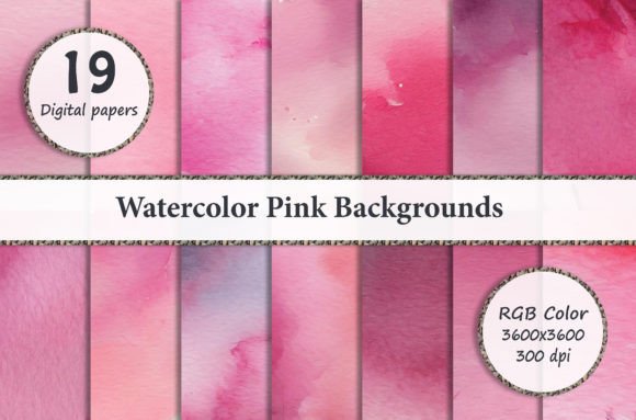 Watercolor Pink Backgrounds: A Designer's Toolkit