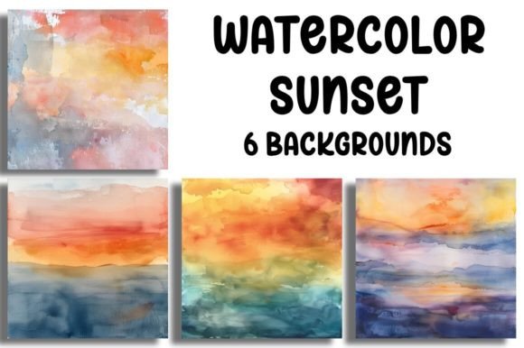 Watercolor Sunset Backgrounds: A Designer's Guide to Serenity