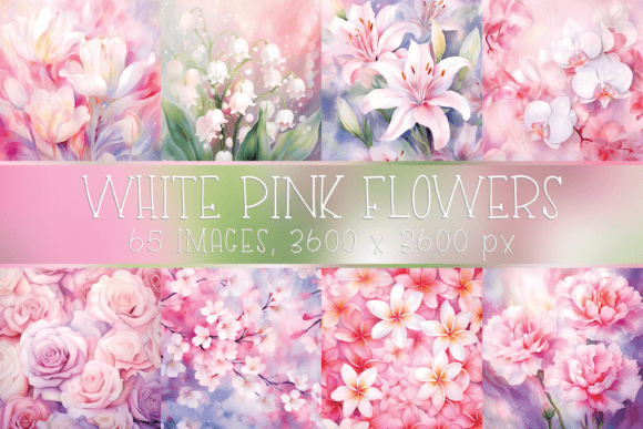 Watercolor White Pink Flower Backgrounds: A Designer's Guide