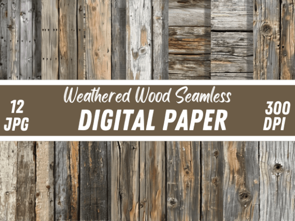 Weathered Wood Grain Texture Backgrounds: Authentic Style
