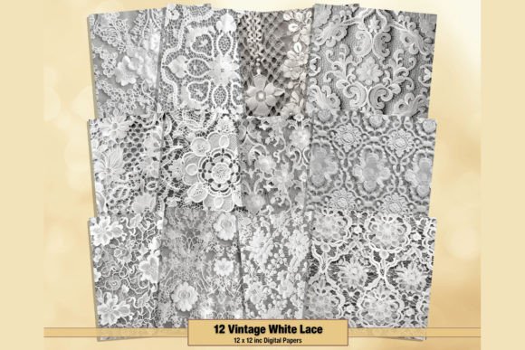 White Lace Digital Papers: Your Design Secret Weapon
